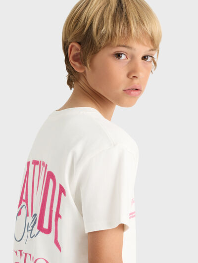 CAMISETA GRATITUDE KIDS BLANCO