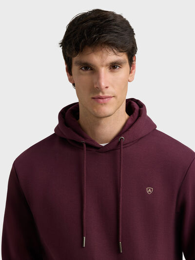 SUDADERA NELLAN BURDEOS