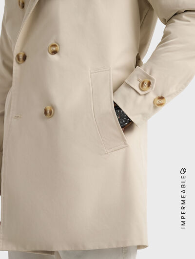 GABARDINA TRENCH BEIGE