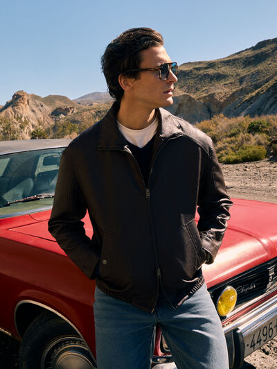 CAZADORA JETT MARR&Oacute;N