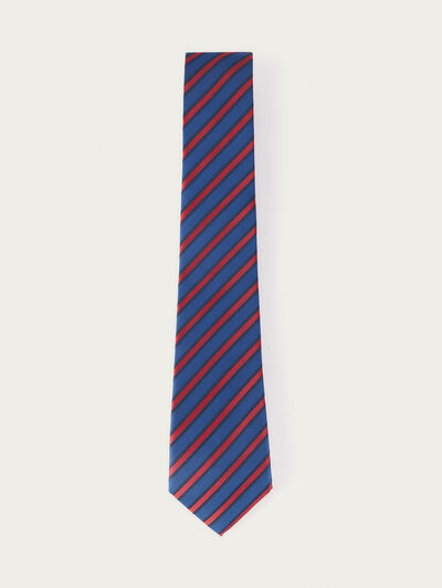 CORBATA JACQUARD MF AZUL MARINO