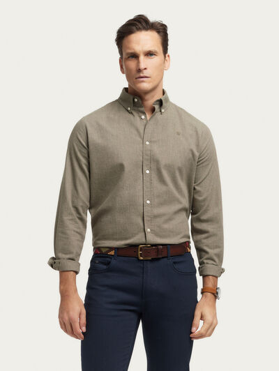 CAMISA FLANNEL ESPIGA VERDE