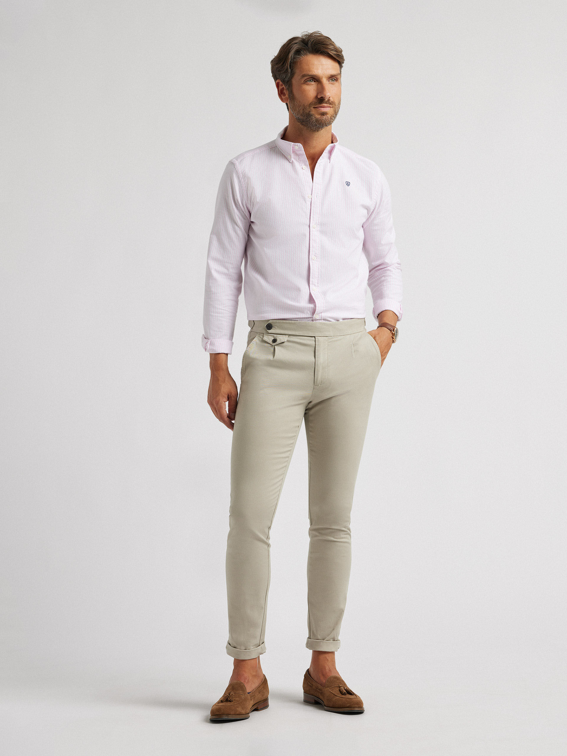 Camisa rayas rosa outlet