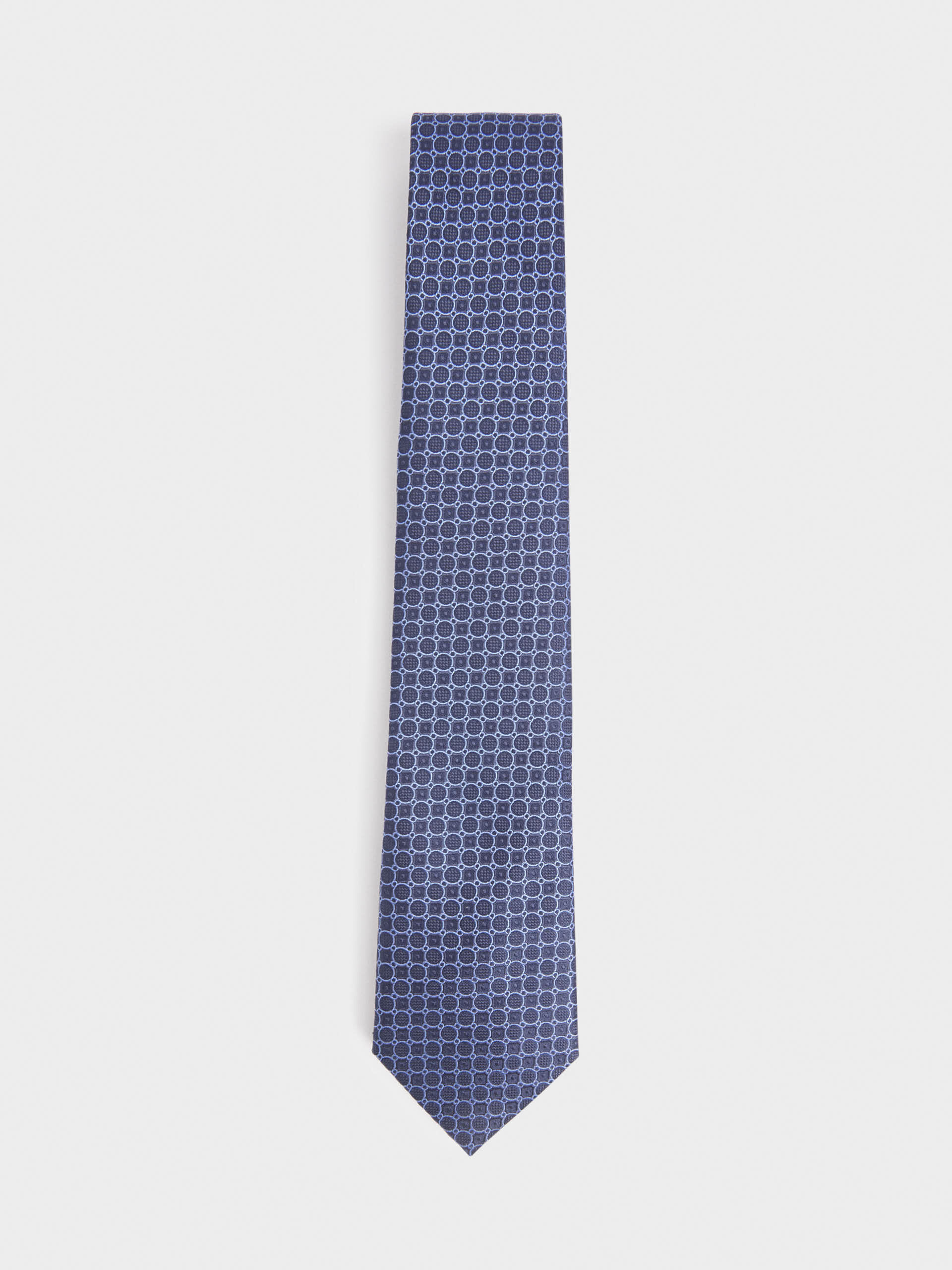 CORBATA JACQUARD MF AZUL MARINO