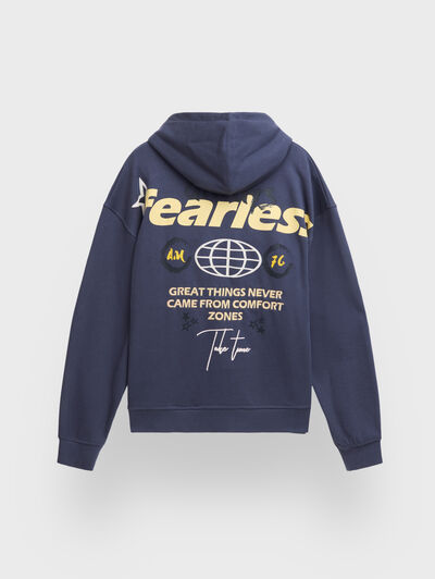 SUDADERA FEARLESS AZUL