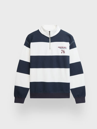 SUDADERA CREATIVE AZUL MARINO