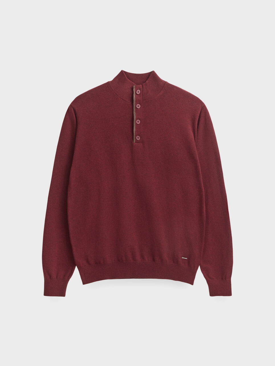 JERSEY BUTTON COLLAR