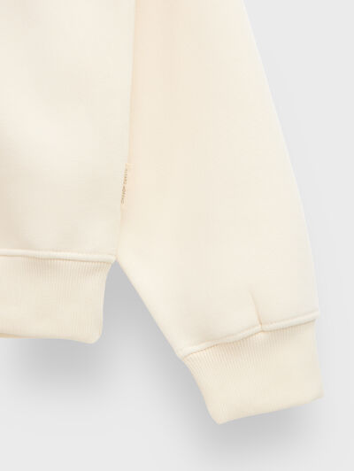 SUDADERA BASICA OVERSIZE CRUDO