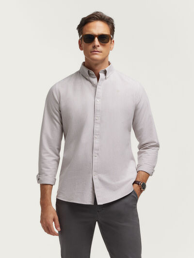 CAMISA OXFORD DIPLO BEIGE