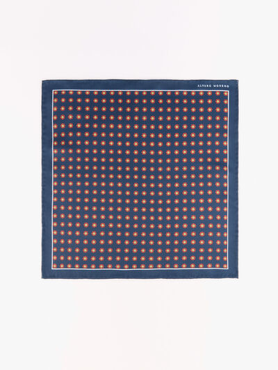 PAÑUELO PRINTED AZUL MARINO