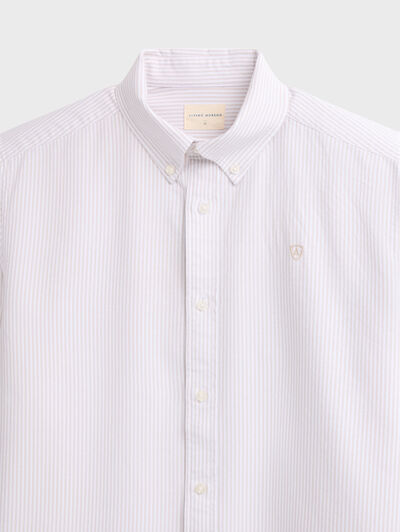 CAMISA OXFORD STRIPES BEIGE