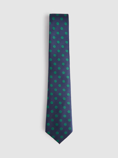 CORBATA JACQUARD MF AZUL MARINO