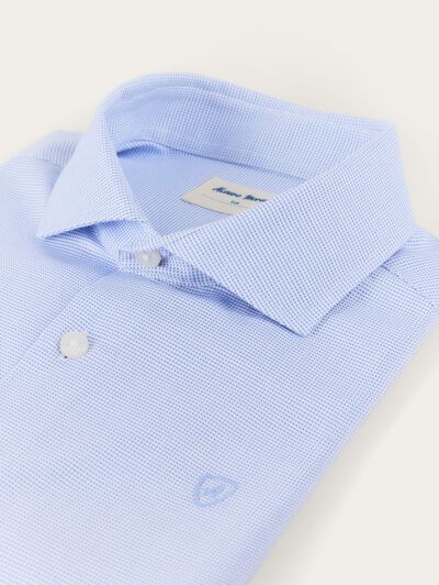CAMISA MICROESTRUCTURA KIDS CELESTE
