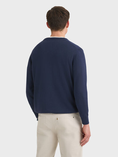 JERSEY V-NECK AZUL MARINO