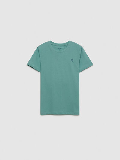 CAMISETA BASIC KIDS VERDE AGUA