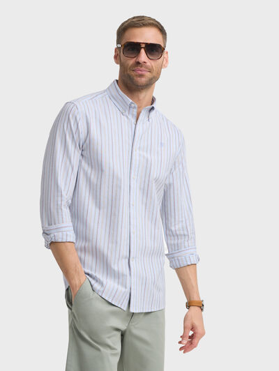 CAMISA OXFORD DEEP CELESTE