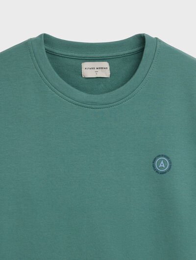 SUDADERA BASIC SPRING VERDE