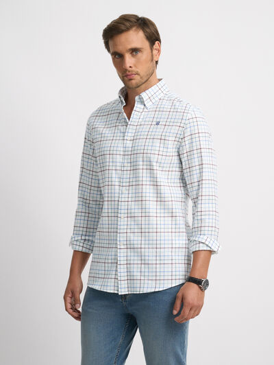 CAMISA FLANNEL CHECKS BURDEOS