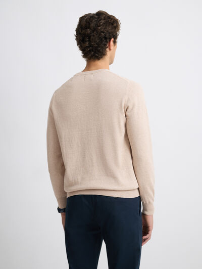 JERSEY ROUND NECK TRENDY BEIGE