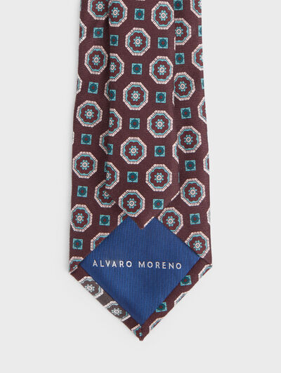 CORBATA PRINTED BURDEOS