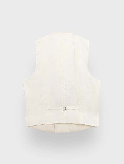 CHALECO ESTRUCTURA BEIGE