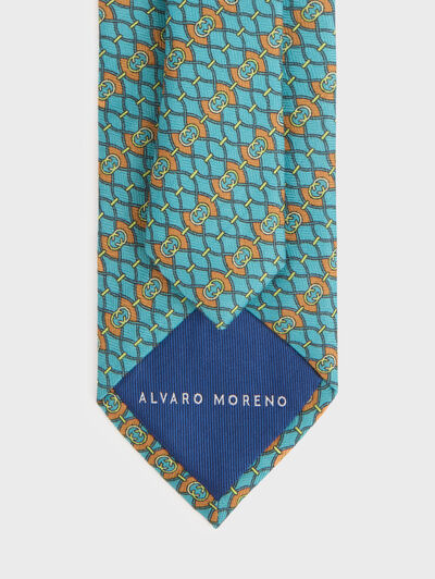 CORBATA PRINTED TURQUESA