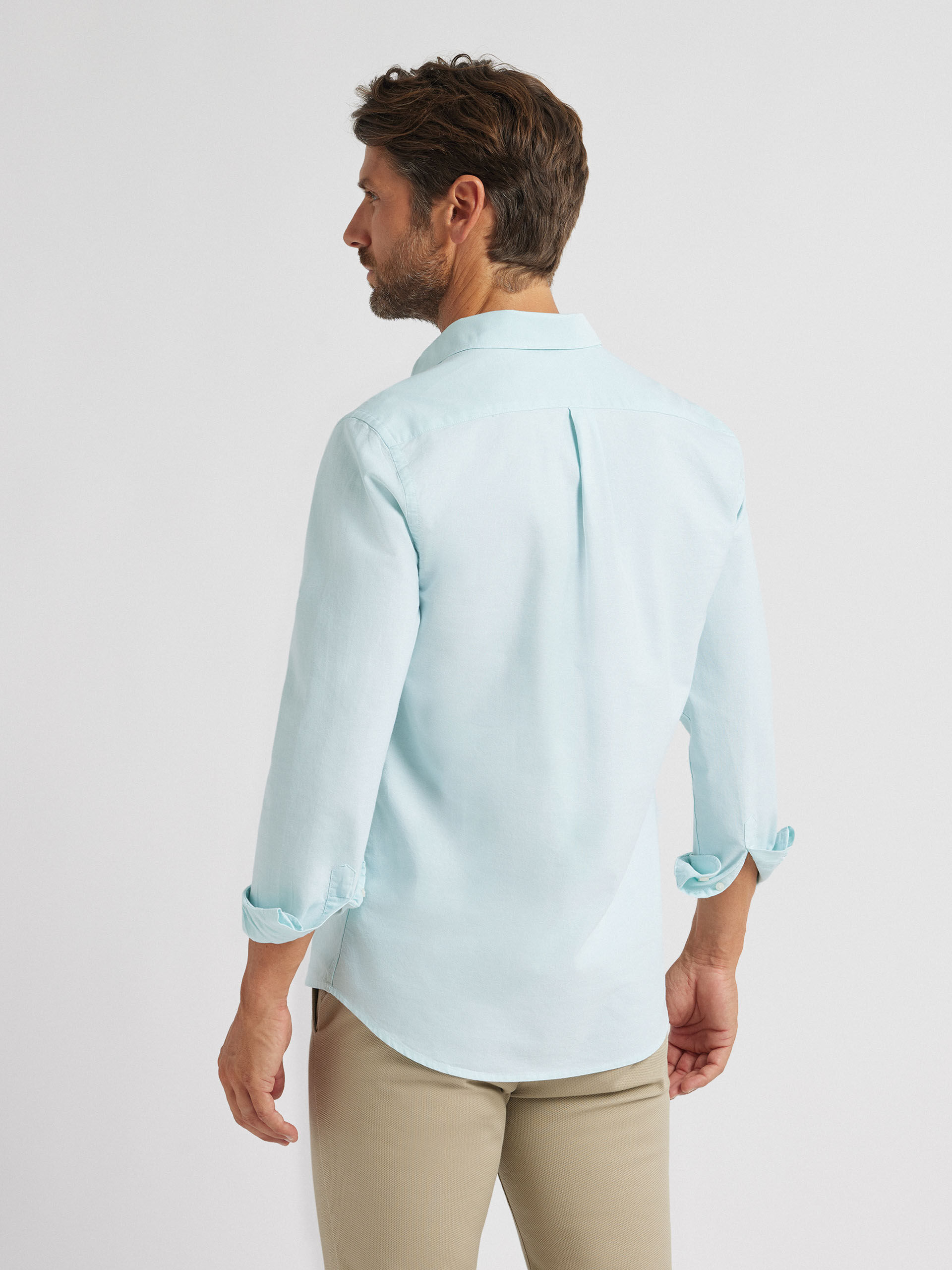 POLERA OXFORD SOLID VERDE AGUA