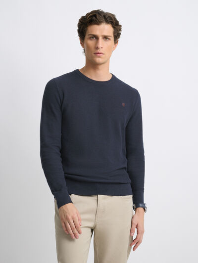 JERSEY BOLSON AZUL MARINO