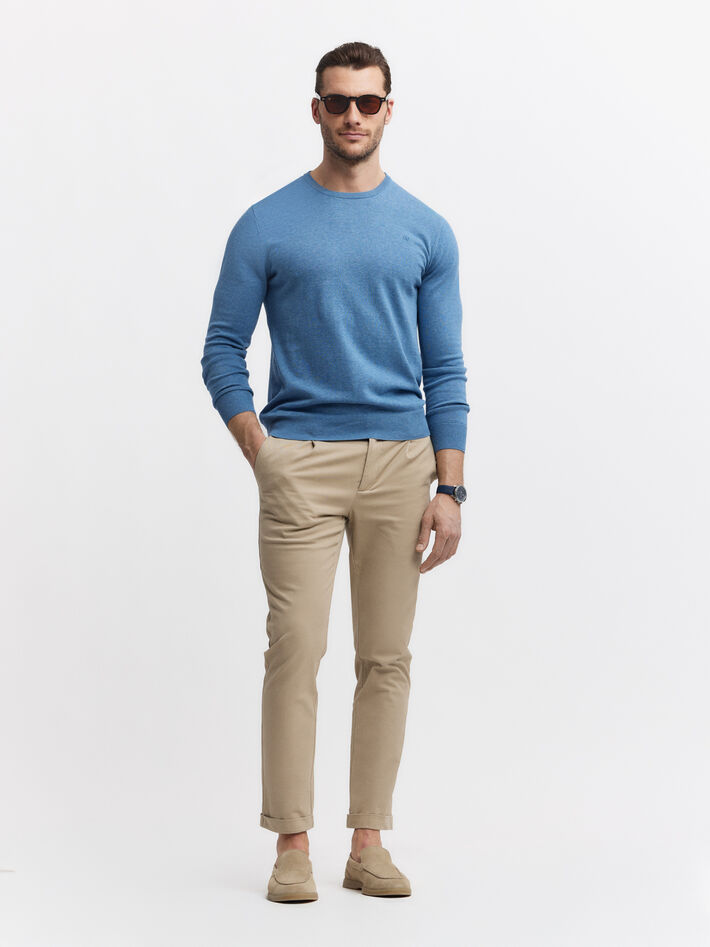 JERSEY ROUND NECK AZUL