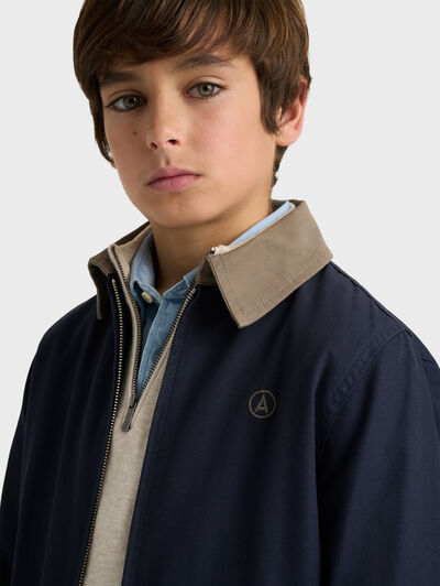 CAZADORA COLLINS KIDS AZUL MARINO