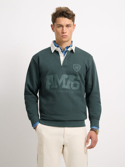 SUDADERA POLO AM1976 VERDE