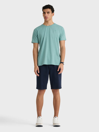 CAMISETA MELANGE VERDE AGUA