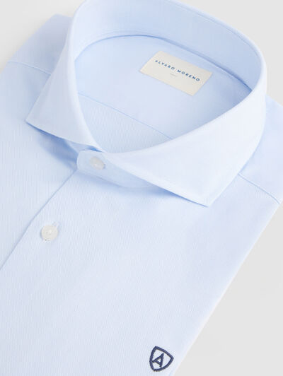 CAMISA VESTIR ESTRUCTURA CELESTE