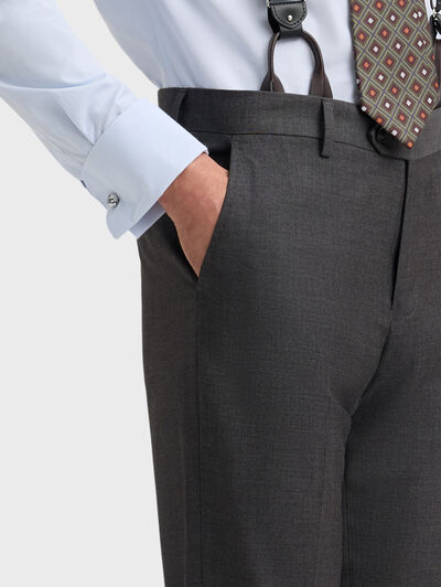 PANTALON FIL A FIL GRIS