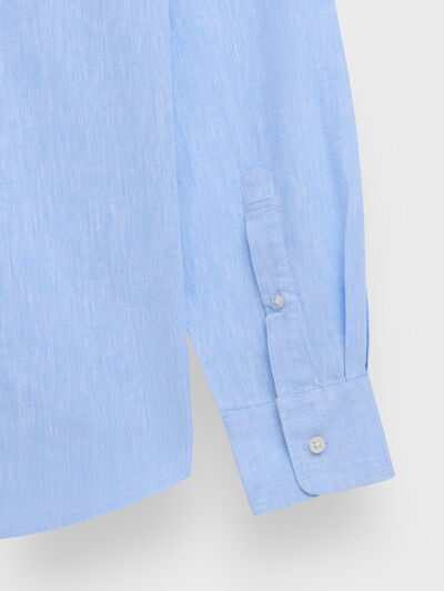 CAMISA LINO ALEX AZUL