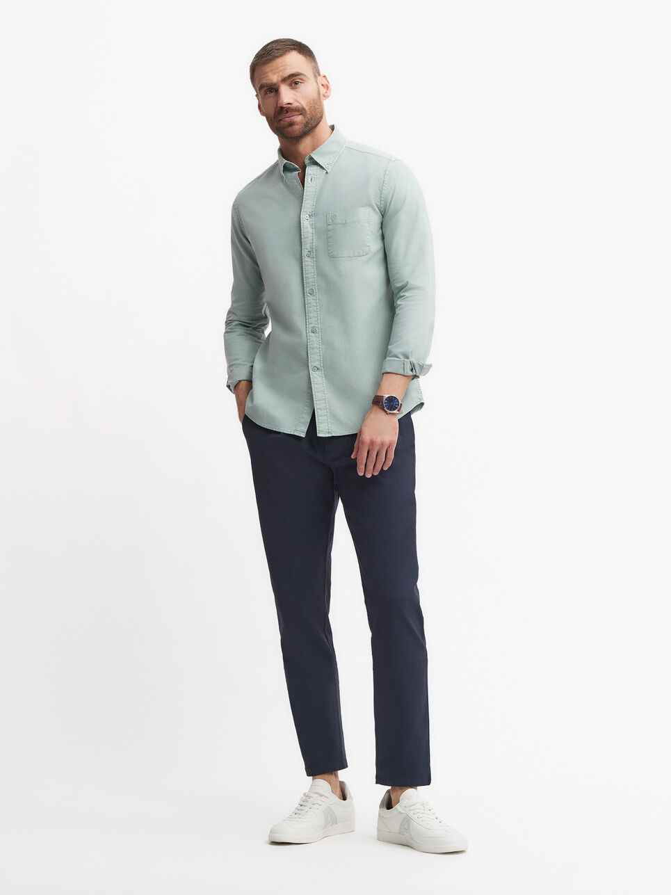 CAMISA OXFORD POCKET DYE