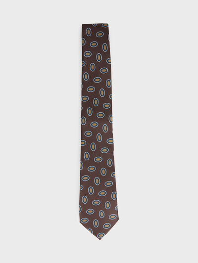 CORBATA PRINTED MARR&Oacute;N