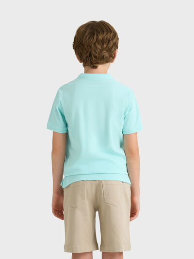 POLO MAO KIDS VERDE AGUA
