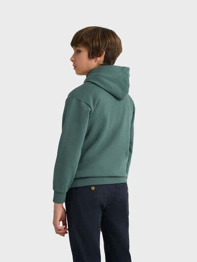 SUDADERA NELSON KIDS VERDE