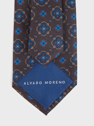 CORBATA PRINTED MARR&Oacute;N
