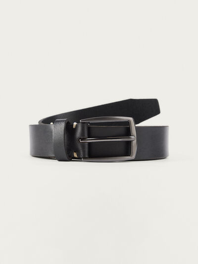 CINTURON PIEL VESTIR NEGRO