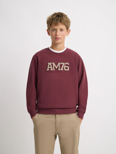 SUDADERA OFFICIAL KIDS BURDEOS