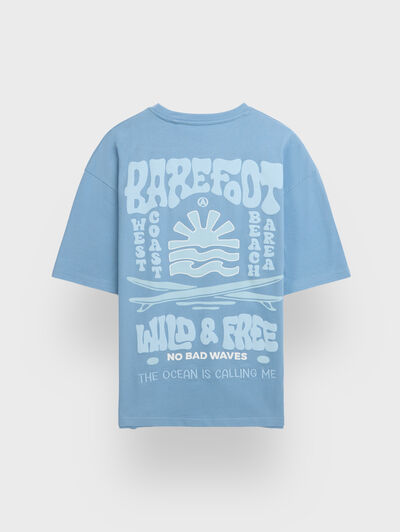 CAMISETA BAREFOOT AZUL