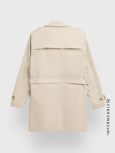 GABARDINA TRENCH BEIGE