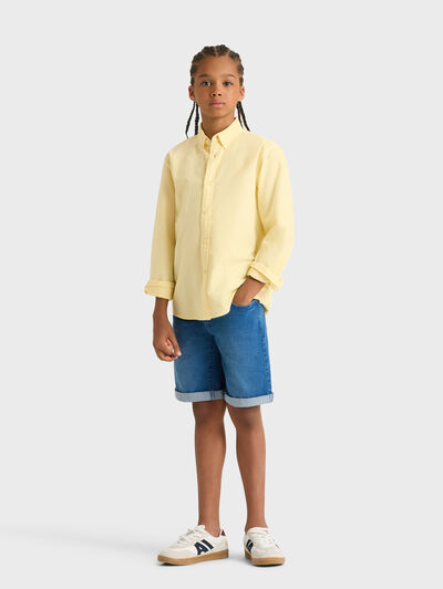 CAMISA OXFORD DYE KIDS AMARILLO
