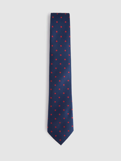 CORBATA JACQUARD MF AZUL MARINO