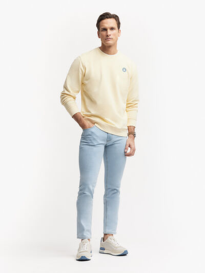 SUDADERA LOGO AMARILLO
