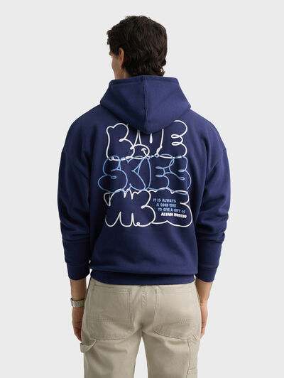 SUDADERA SKIES AZUL MARINO