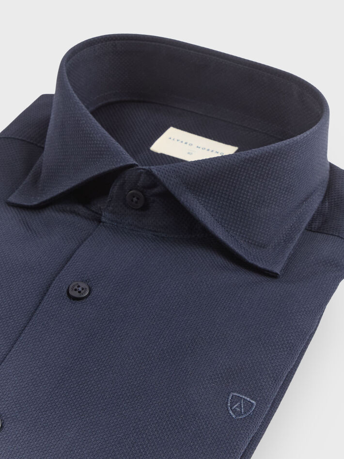 CAMISA PIQUE AMSTERDAM AZUL MARINO