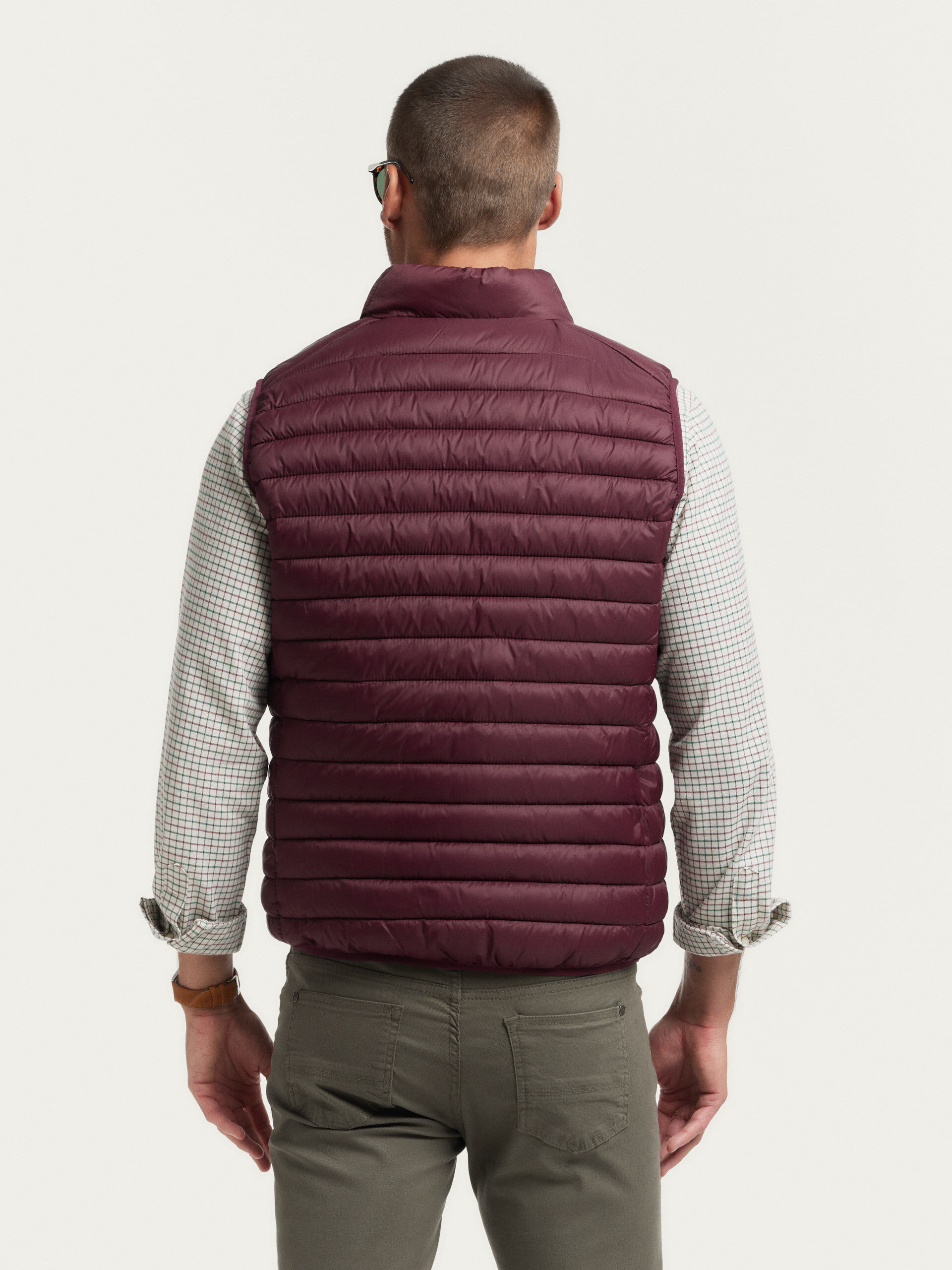 Chaleco burdeos hombre sale